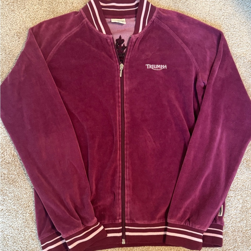 Triumph Purple Embroidered Sweatshirt